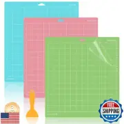 Chyaya 3 Pack Cutting Mats, 12x12 Cutting Mats for Cricut Maker 3/Maker/Explo