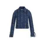 [Jean Paul Gaultier] Jean Paul Gaultier-Vintage Blue Cotton Corset Denim Jacket-Donna 36 FR