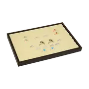 7 Slot Velvet Ring Earring Tray Storage Jewellery Display Display Stackable