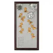 Royal Selangor Oriental Goldfish Plaque, Gilt