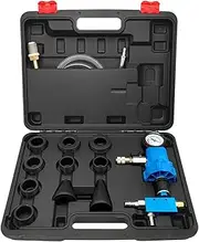 Labymos Coolant Vacuum Refill Kit with 2 Tapered Rubber Adapters, Cooling System Vacuum Purge & Refill Kit with 8 Replaceable Adapter Sleeves (35mm 40mm 45mm 55mm)