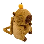 Capybara Plush Backpack Kawaii Fashion Plushie Doll Fur Bag Children'S Bag Shoulder Bag Mini Knapsack Bags As Shown