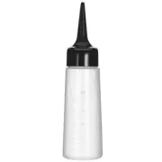 Hair Wash Pot Plastic Bottle with Nozzle Tip Dye Comb Applicator Travel