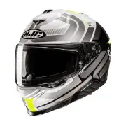 i71 Viz Grey White Yellow Full Face Helmet