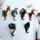 Elephant Vintage Resin Wall Coat Rack Creative Coat Hat Hanging Hook Key
