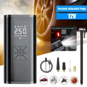150 PSI Air Compressor Tire Inflator Fits Car Moto Bike Tires Air Pump 12V Volt