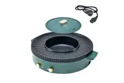 2 in 1 Electric Hot Pot Green with Grill Barbeque Cooker with Temperature Control Multi-function Smokeless Shabu Korean BBQ Pan for Simmer Boil Fry Roast 2200W