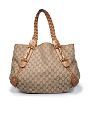 Brown Logo Pelham Shoulder Bag