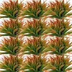 16 Pcs Artificial Fake Plants 14 Inch Faux Grass for Patio UV Resistant Green...