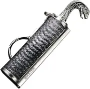 BIASTNR Permanent Match Keychain Lighter, Flint Matchstick Fire Starter Lighter, Reusable Flint Waterproof Metal Keychain Camping Emergency Survival Gear (Snake)