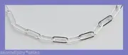 10 Feet .925 Sterling SILVER Flat Cable CHAIN 2mm x 5mm ~ Paperclip Links Bulk