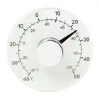 Celsius Window Thermometer Displays Temperature Fahrenheit No Batteries Required