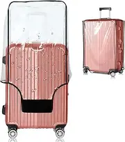 [Esholife] Clear PVC Luggage Cover Protectors Suitcase Cover for Suitcase TSA Approved, Black frame, XL(29-32inch luggage), Luggage Cover