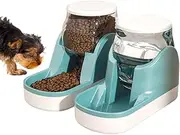 Gravity Automatic Dog Feeders, Pet Water and Food Dispenser Set, Pet Food Bowl for Cats Small Medium Dog Puppy Kitten, Cat Dog Food Feeder and Water Dispenser