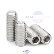 M2 - M12 GRUB SCREWS CUP POINT ALLEN KEY SOCKET SET SCREWS A2 STAINLESS STEEL
