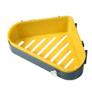 2Pcs Multifunctional Bathroom Triangle Shelves Shower Corner Shelf Shampoo Storage Rack Basket Holder Organizer