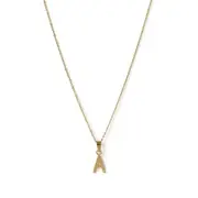 Initial Gold Charm Necklace