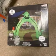 Disney 13.5 ft. LED Oogie Boogie Halloween Archway Inflatable New In Box