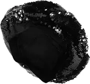 [WOFASHPURET] Vintage Beret Hat Sequin French Beret Women Fashion Beret Hat for Girls Black Warm and Stylish