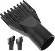 COLLBATH 3pcs Pet Water Blower Blow Dryer Hair Diffuser Attachment Dryer Nozzles Hair Dryer Attachment Hair Dryer Comb Attachment Plastic Dryer Nozzle Salon Nozzle Replacement Abs Black