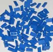 Lego 100 New Blue Slopes 30 1 x 2 x 2/3 Sloped Pieces Parts