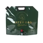 New Material Outdoor Folding Water Storage Bag with 9L Capacity Khaki/ArmyGreen