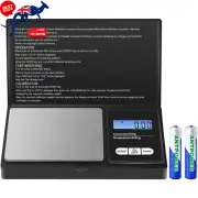 500g Digital Pocket Scale, 0.01g Accuracy, LCD Display, 7 Units