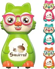 Push Car Toy - Small Press and Go Car Racing Truck,Preschool Learning Activity, Cute Animal Pressing Sliding Friction Vehicle for Boys and Girls
