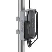 Pole Mount A/C adapter box with power cord cleat with 1" , 1.5" OR 2 " dia.