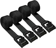 Premium Tie Down Straps Short, 4 Pack Adjustable Lashing Straps Ratchet Straps Heavy Duty Ratchet Tie Down Straps Cargo Straps with Cam Buckle Suitable for Carrying Various Cargo or Luggage