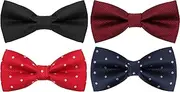 [HBselect] Bow Ties for Men, Pre-Tied Adjustable Bowties Men's Bow Ties Many Colors Option in bulk