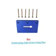 Woodworking Table Fixture Fixing Plate for Clamp Installation Blue