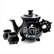Witches Brew Cauldron Tea Set