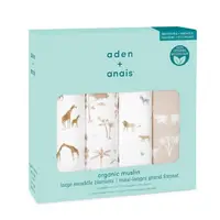 在飛比找蝦皮商城優惠-Aden & Anais 有機棉多功能包巾4入(ANASWO