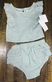 Grayson Mini Baby Girl, Two Piece Green Size 12 Months