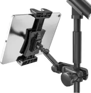 Tablet Holder for Microphone Stand, Mic Music Stand black