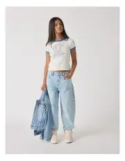 [Decjuba Kids] Isabella Barrel Jean in American Blue