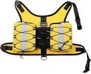 Dog Backpack, Medium Dog Harness Saddle Bag, Adjustable Comfortable Padded Everyday Dog Walking, No Pull Dog Harnesses for Medium Small Dogs-Yellow||Small