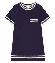 [Gucci Kids] Gucci Kids Gucci Horsebit cotton jersey dress Y 8 multicoloured
