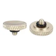 Soft Shutter Release Button Copper Camera Shutter Button Knurled, Golden 2pcs