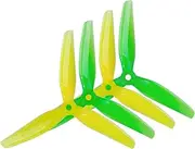 S4 Prop 5x3.1x3 5031 5inch 3 Blade/tri-blade Propeller Cw Ccw Prop Yellow Green Fpv Racing Drone Kit Quadcopter Frame Arms (Size : 5sets)