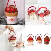 Handheld Storage Bag Santa Snowman Elk Children Candy Bag Decorative