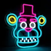 *FREE SHIP* FREDDY BLUE NEON SIGN - Five Nights at Freddy's Plug-In USB