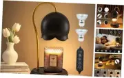 Candle Warmer Lamp Dimmable Scented Wax Melt Warmer with Timer, Lamp Black