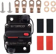 Generic 12V-48V Marine Circuit Breaker with Manual Reset for Automotive Applications, 150A