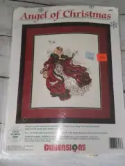 Vtg Dimensions Angel of Christmas Counted Cross Stitch Kit 8436 Laine Gordon NIP