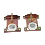 Sliding Door Roller for Cabinets with Metal and Smooth U Groove Design
