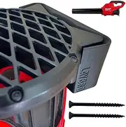 Wall Mount for Milwaukee M18 Leaf Blower | Only Compatible with Models 2724-20 or 2724-21 | Heavy-Duty Black Wall Mounting Bracket Holder Storage Hook with Hardware Included