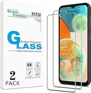 KATIN [2-Pack] Screen Protector for Samsung Galaxy A14 5G Tempered Glass, Anti Scratch, Bubble Free, 9H Hardness, Case Friendly