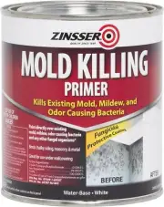 Rust-Oleum Zinsser Mold Killing Primer Waterproof 128 Fl Oz White